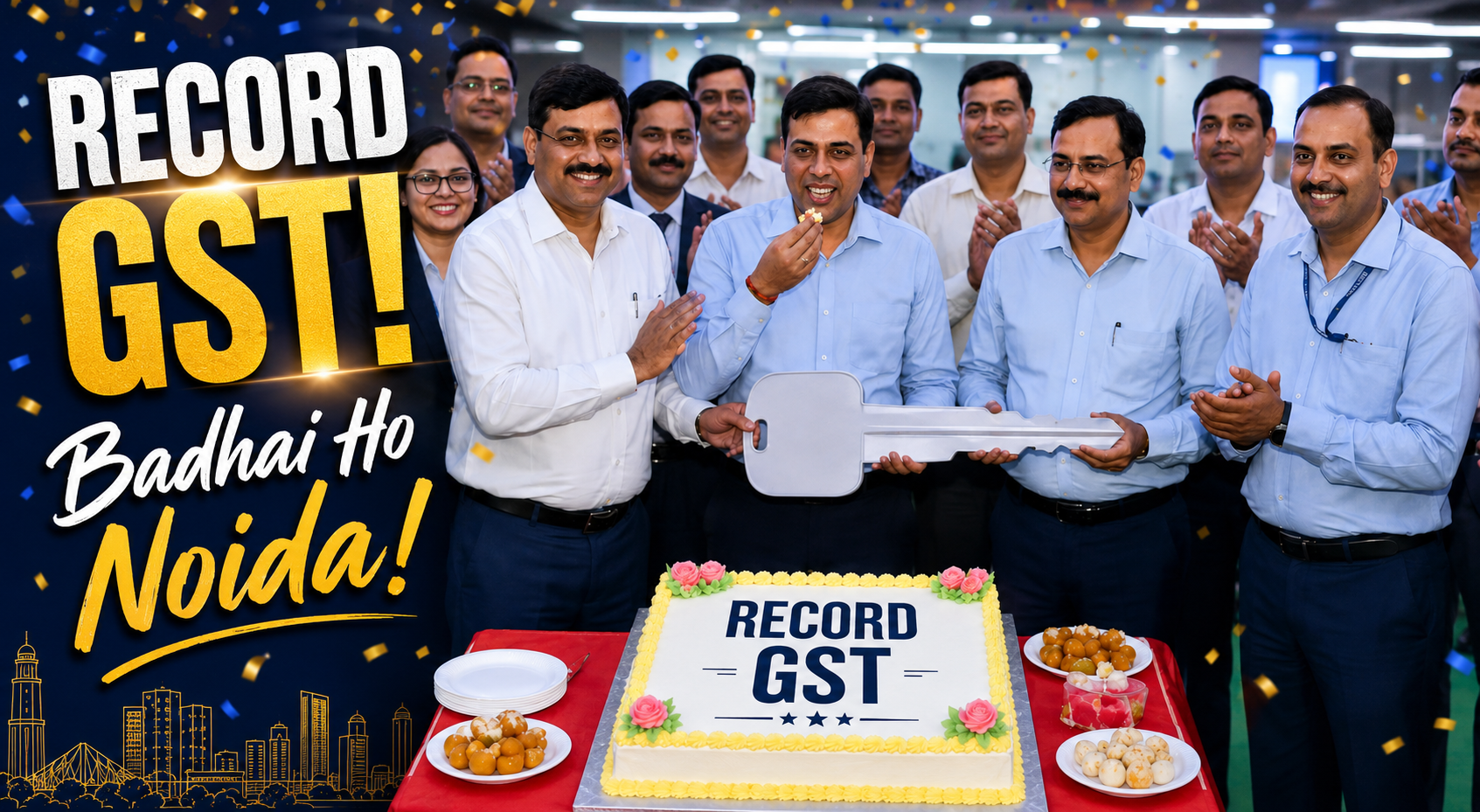 नोएडा जीएसटी जोन ने जून में बनाया नया रिकॉर्ड, 31% बढ़कर ₹1,235 करोड़ पहुंचा जीएसटी कलेक्शन
